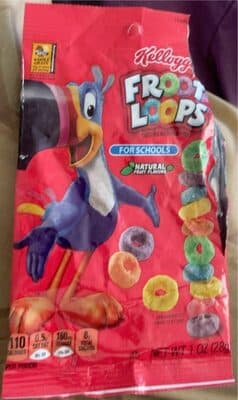 Kellogg's Froot Loops Cereal Reduced Sugar 1oz