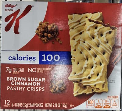 KELLOGG SPECIAL K CEREAL BARS BROWN SUGAR CINNAMON 5.28OZ
