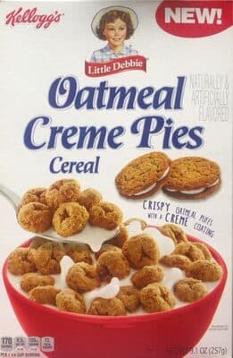 OATMEAL CREME PIES FLAVORED CEREAL, OATMEAL CREME PIES