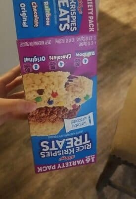 KELLOGG'S RICE KRISPIES TREATS CRISPY MARSHMALLOW SQUARES VARIETY PACK, 16 COUNT, 12.1 OZ, CHOCOLATE