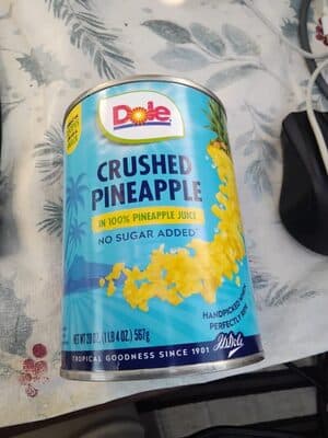CRUSHED PINEAPPLE IN 100% PINEAPPLE JUICE