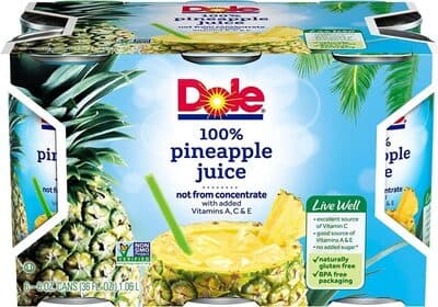 100% PINEAPPLE JUICE, PINEAPPLE