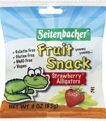 SEITENBACHER, FRUIT SNACK, STRAWBERRY ALLIGATORS