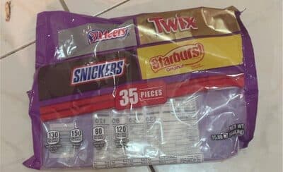 MARS BARS, MINIS AND FRUIT CHEWS, 35 COUNT, 15.69 OZ