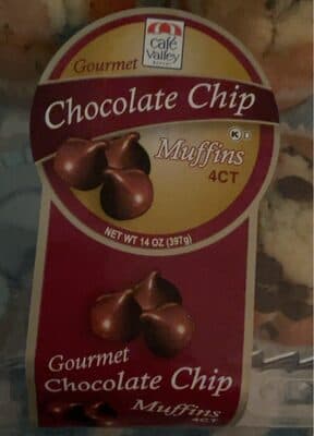 GOURMET CHOCOLATE CHIP MUFFINS, CHOCOLATE CHIP