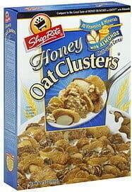 HONEY FLAVORED OAT CLUSTERS WITH ALMONDS MULTI-GRAIN CEREAL, HONEY WITH ALMONDS