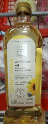 ORGANIC, SUNFLOWER OIL
