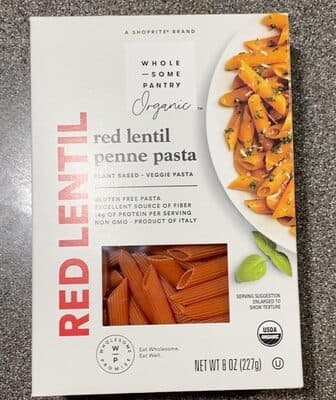 RED LENTIL PENNE PASTA, RED LENTIL
