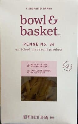 ENRICHED MACARONI PRODUCT, PENNE NO. 84