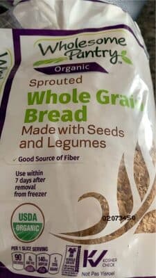 WHOLE GRAIN ORGANIC BREAD, WHOLE GRAIN
