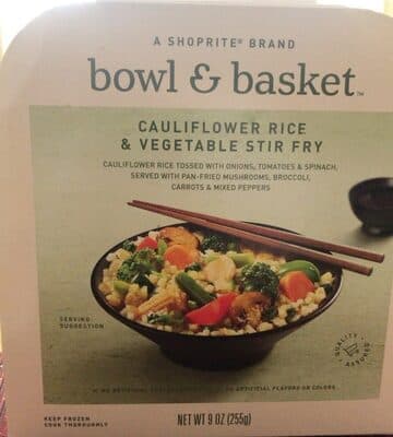 CAULIFLOWER RICE & VEGETABLE STIR FRY, CAULIFLOWER RICE & VEGETABLE