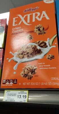 CINNAMON CRISPY CLUSTERS CEREAL, CINNAMON