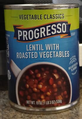 Progresso Vegetable Classics Lentil with Roasted Vegetables Soup