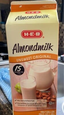 UNSWEET ORIGINAL ALMONDMILK, UNSWEET ORIGINAL