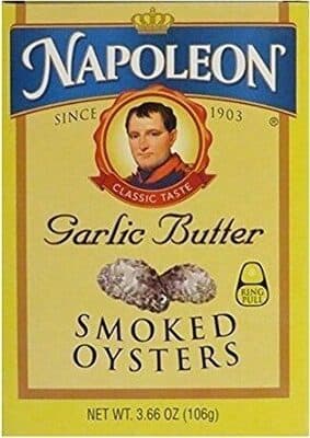 GARLIC BUTTER SMOKED OYSTERS, GARLIC BUTTER