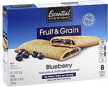 BLUEBERRY FLAVORED FRUIT & GRAIN CEREAL BARS, BLUEBERRY