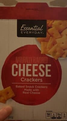 CHEESE BAKED SNACK CRACKERS, CHEESE