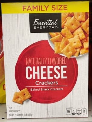 CHEESE BAKED SNACK CRACKERS, CHEESE