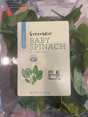 ORGANIC BABY SPINACH