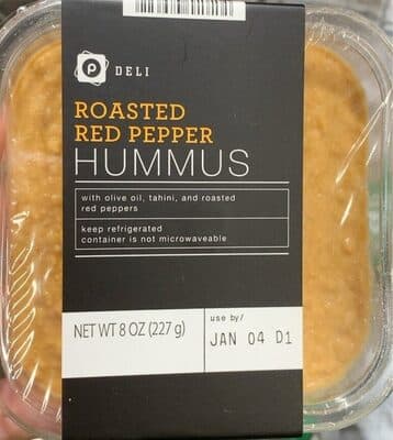 ROASTED RED PEPPER HUMMUS, ROASTED RED PEPPER