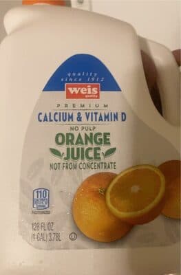 WEIS QUALITY, 100% ORANGE JUICE