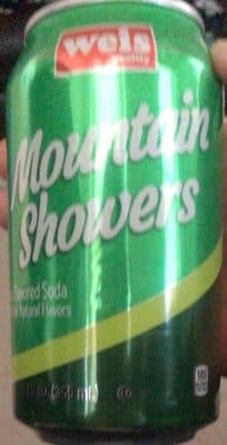 CITRUS FLAVORED MOUNTAIN SHOWERS SODA, CITRUS
