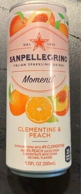 CLEMENTINE & PEACH ITALIAN SPARKLING DRINKS, CLEMENTINE & PEACH