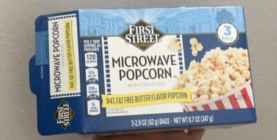 BUTTER 94% FAT FREE MICROWAVE POPCORN, BUTTER