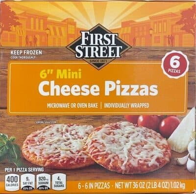 6" MINI CHEESE PIZZAS