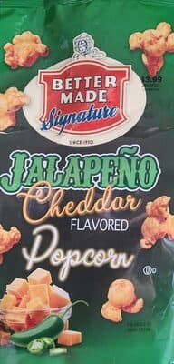 JALAPENO CHEDDAR FLAVORED POPCORN, JALAPENO CHEDDAR
