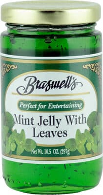 MINT JELLY WITH LEAVES