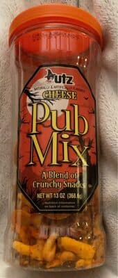 CHEESE PUB MIX A BLEND OF CRUNCHY SNACKS, CHEESE PUB MIX