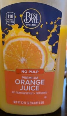 NO PULP ORANGE JUICE, ORANGE