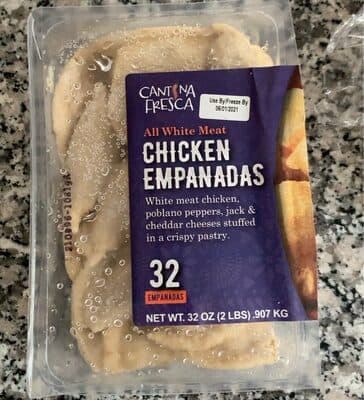 ALL WHITE MEAT CHICKEN EMPANADAS, ALL WHITE MEAT CHICKEN