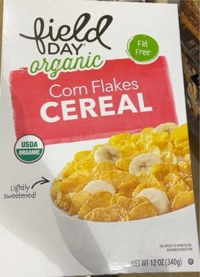 CORN FLAKES ORGANIC CEREAL, CORN FLAKES