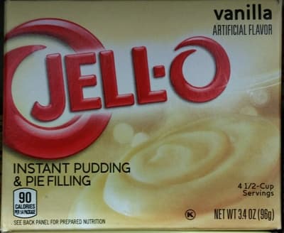 VANILLA INSTANT PUDDING & PIE FILLING, VANILLA