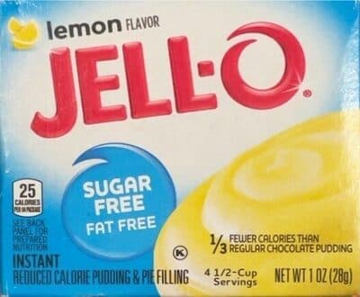 LEMON SUGAR FREE FAT FREE INSTANT REDUCED CALORIE PUDDING & PIE FILLING, LEMON