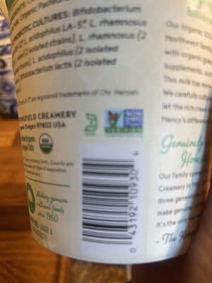 PLAIN ORGANIC 100% GRASS-FED WHOLE MILK YOGURT, PLAIN