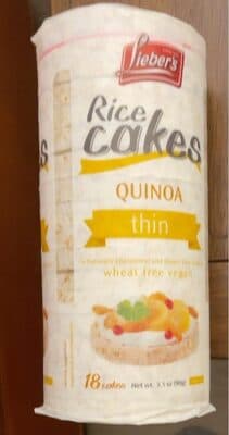 THIN QUINOA RICE CAKES, THIN QUINOA