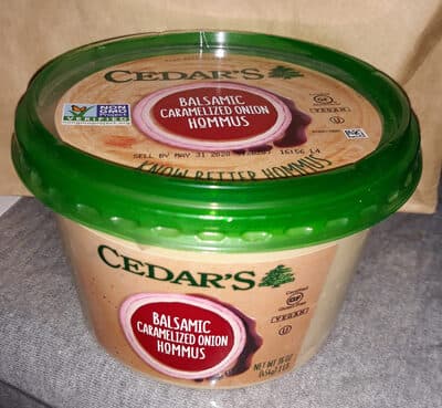 CEDAR'S, HOMMUS, BALSAMIC CARAMELIZED ONION