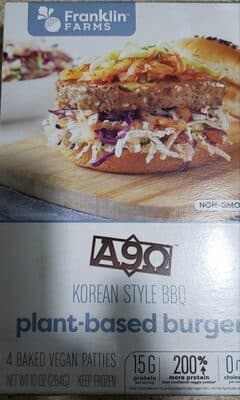KOREAN STYLE BBQ PLANT-BASED BURGER