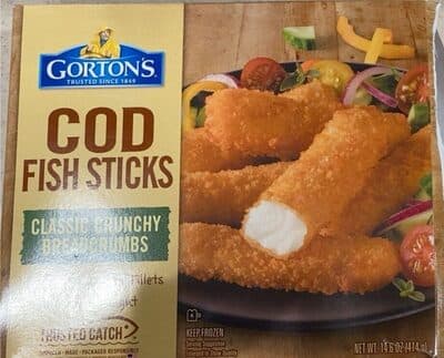 CRUNCHY PANKO BREADCRUMBS COD FISH STICKS, CRUNCHY PANKO BREADCRUMBS