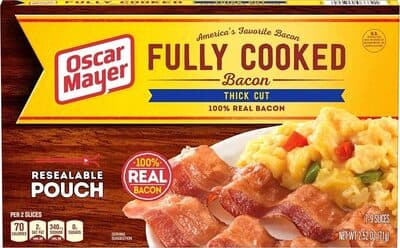 100% REAL THICK CUT BACON