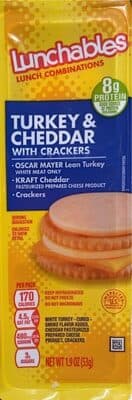 TURKEY & CHEDDAR WITH CRACKERS LUNCH COMBINATIONS
