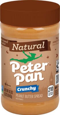 PETER PAN Natural Crunchy Peanut Butter, 16.3 OZ