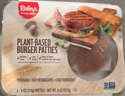 PLANT-BASED BURGER PATTIES