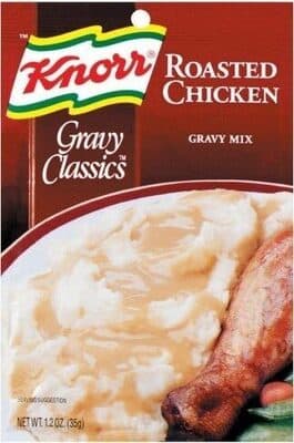 KNORR, GRAVY MIX, ROASTED CHICKEN FLAVORED WITH OTHER NATURAL FLAVOR