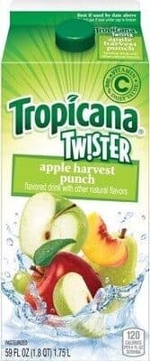 Tropicana Twister Apple Harvest Punch Flavored Drink 59 Fluid Ounce Paper Carton