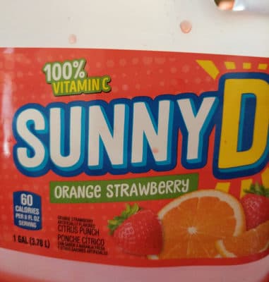 SUNNYD, CITRUS PUNCH DRINK, ORANGE STRAWBERRY