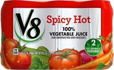 V8 BEVERAGE HOT & SPICY VEGETABLE